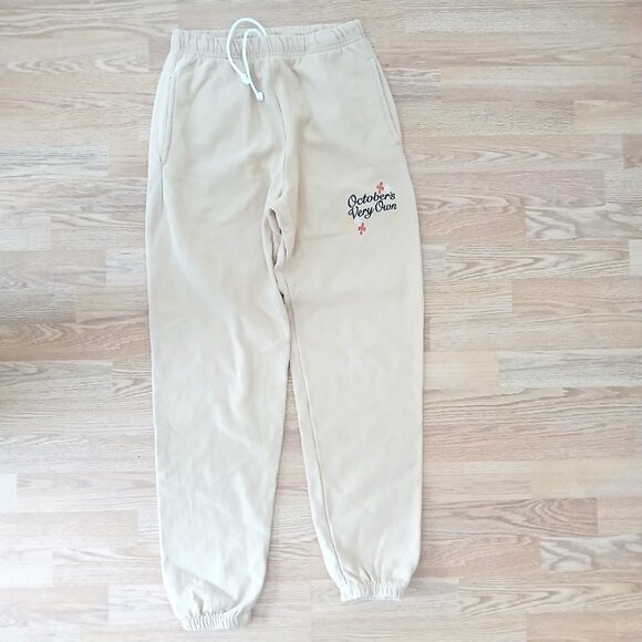 October's Very Own OVO Drake Pom Pom Script Sweatpants Size Small - Picture 3 of 8